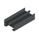 Marco Lateral Ventana VC  . Espesor 1.27 mm Largo 5.85 mts. Acabado Anodizado Negro VC121