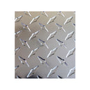 Lamina estriada aluminio 3003 (H22) 4x8pies 3.0mm Patron diamantado. Pulido brillante