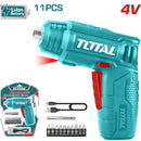 Destornillador inalámbrico 1/4” de litio 4V.