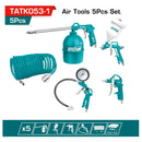 Juego de herramientas neumáticas de 5 piezas.