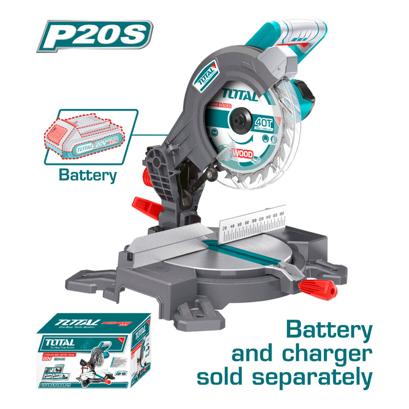 Ingleteadora de Batería litio 20V 8-1/4" (210mm) x 25.4mm (1").