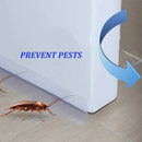 Goma guardapolvos burlete autoadhesivo para puertas, antipolvo antinsectos. 5mts x 25 mm (1")