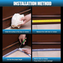 Goma guardapolvos burlete autoadhesivo para puertas, antipolvo antinsectos. 5mts x 25 mm (1")