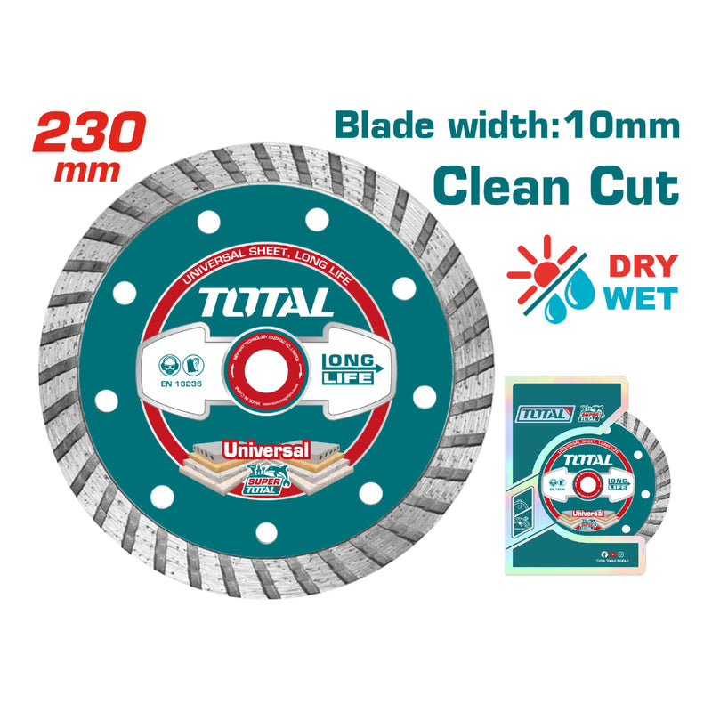 Disco diamantado turbo para concreto 9" x7/8"