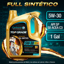 ACEITE DE MOTOR API SP 5W30 FULL SINTÉTICO (TOP GRADE) GASOLINA S8 ACEA C3 CARBONE MOTORS (1  galon)
