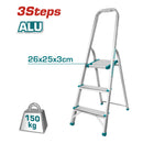 Escalera de Tijera Total 2 pies altura  3 peldaños. Resistencia 150 kg ( 330 lbs) Alta calidad y du