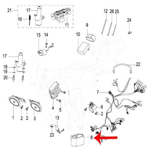 Bateria 12N7-3B (RKG150)