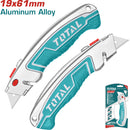 Exacto con cuchillas de 61 mm x 19 mm. SK5. Con 6 cuchillas de repuesto SK5. Aleacion de Zinc