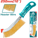 Cepillo de alambre. De cobre y mango plastico 250 mm largo.