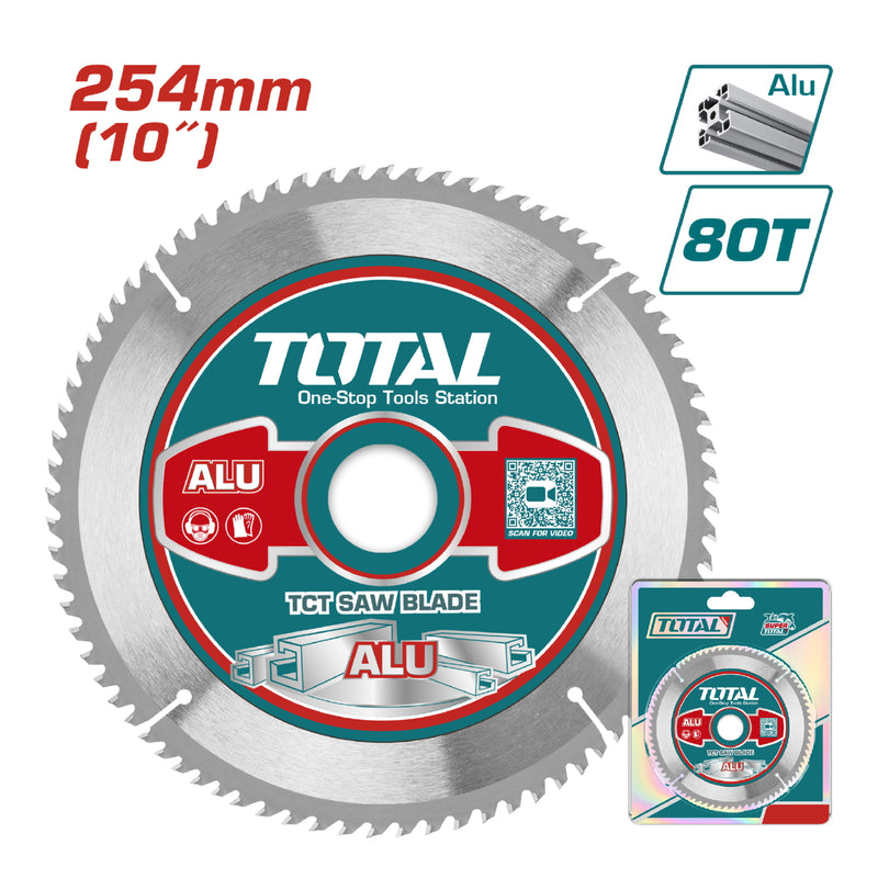 Disco corte aluminio TCT 254 mm (10") 80T