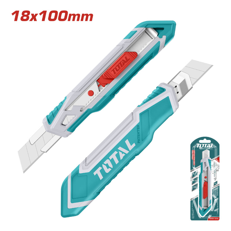 Exacto de plástico 18mmx100mm con 1 hoja. Largo 173 mm (mejorado)