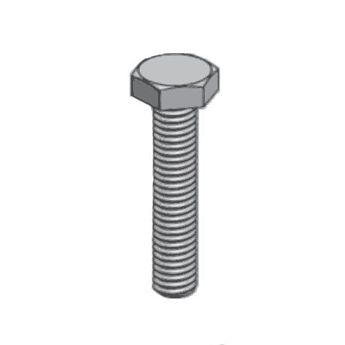 (caja 100) 3/8 x 3/4 Tornillo hexagonal rosca completa inoxidable 18-8.