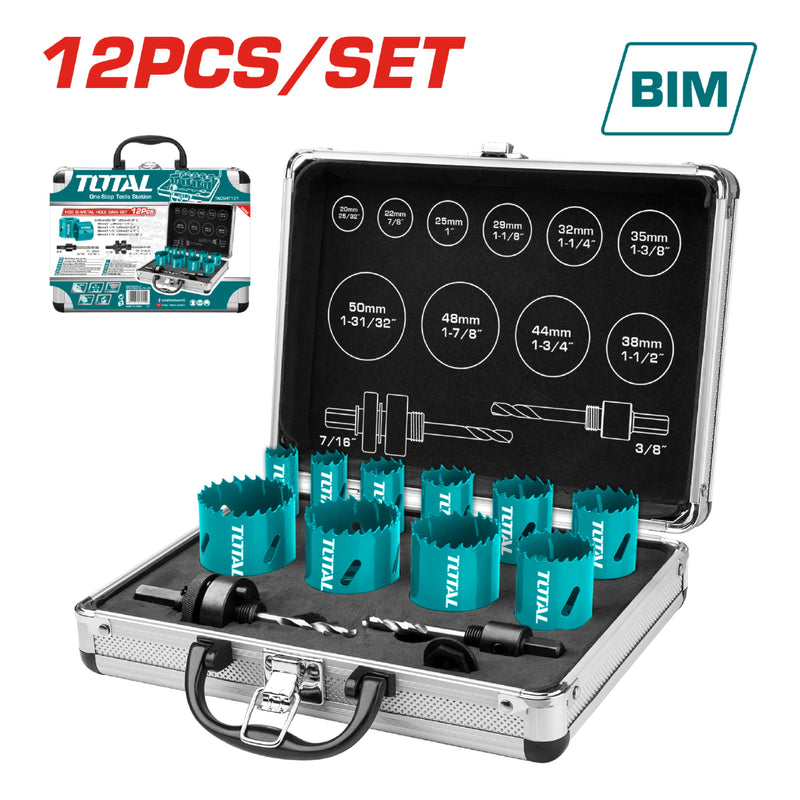 TACSH1121 Maletin con 12 pcs brocas cilindricas Bi-Metal