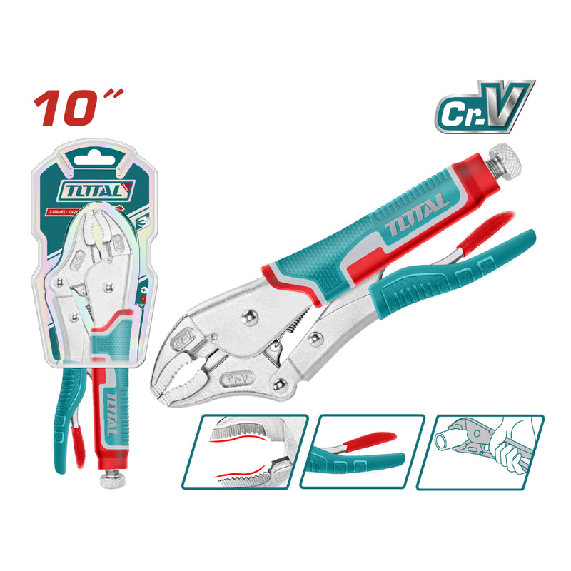 10" Alicate de presion mandibula curva Cr-V 10" HRC52-HRC60