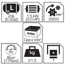 Compresor de aire 2Hp 24L 110V
