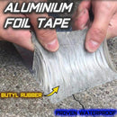 Cinta tapagoteras goma de butilo y aluminio iSeal-Band para filtraciones de techo. 4¨ancho x 5 mts largo duración 30 años. sellado definitivo