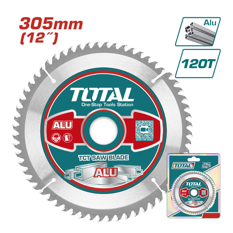 Disco corte para aluminio 305mm(12") 120T,arbor:30mm 16mm y anillo 25.4mm