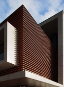 PErgola WPC Tubo Cuadrado 4" Grande Acabado Madera Wengue Exteriores 100x100x2900mm