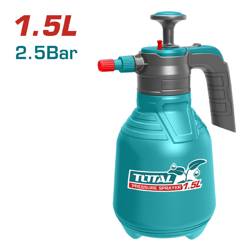 Rociador spray de presión 1.5 litros. 2.5BAR. Boquilla ajustable.