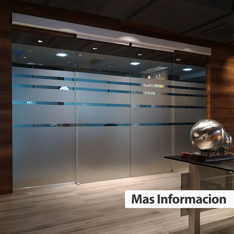 Puerta automática de vidrio 4.2 mts largo puertas dobles o sencilla 110-220V50-60hz. Puertas automáticas