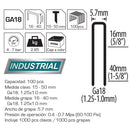 Pistola de clavo y grapa neumática 2 en 1. Carga hasta 100 pcs. Medida clavos 15-50 mm (1 año)