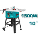 Sierra de mesa 1500W 4500rpm. Disc. de 10" 254mm. Mesa 725 x 490mm. 110-120V~60Hz.