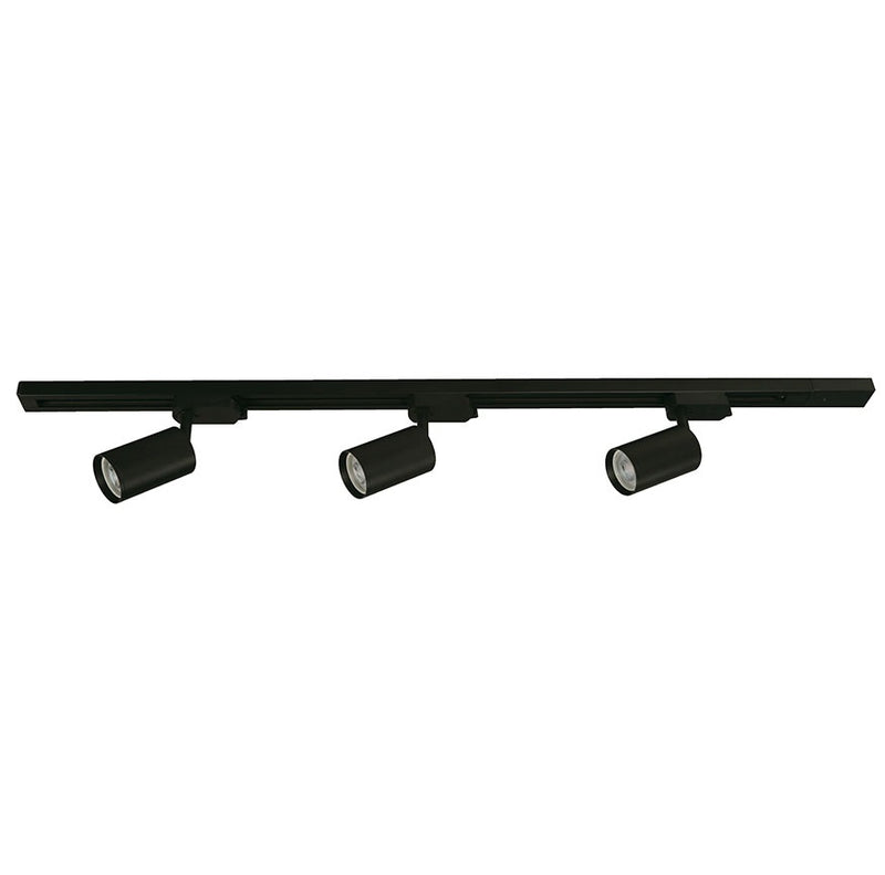 Riel para lampara de techo, de 3 lámparas TL301-80-30W-30K-R90-3632, color negro