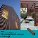 Pergola WPC Tubo Cuadrado 2" Acabado Madera Wengue Exteriores 50x50x2900mm