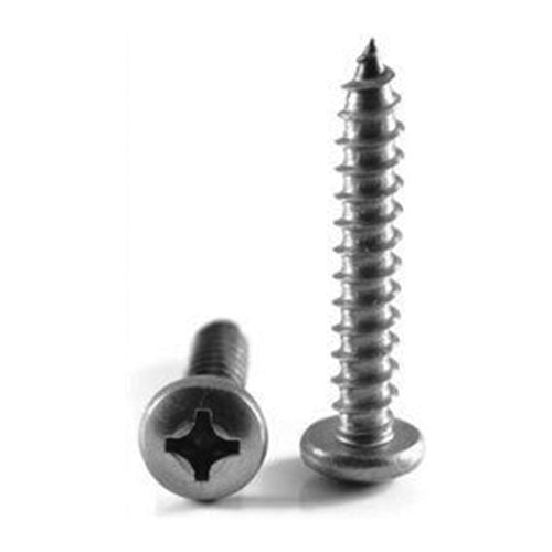 Tornillos para metal pan head de Acero Inoxidable 18-8 304. (Cajas de 100 unidades)