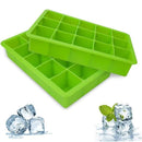 Bandeja de silicon para cubos de hielo con tapa 1 unidad