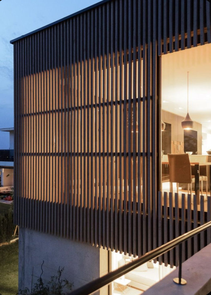 Pergola WPC Tubo Cuadrado 2" Acabado Madera Wengue Exteriores 50x50x2900mm