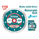 Disco de diamante liso para usar con agua 115(4-1/2")X22mm, Ancho de sierra:5mm