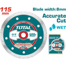 Disco de diamante liso para usar con agua 115(4-1/2")X22mm, Ancho de sierra:5mm