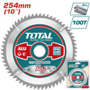 Disco corte aluminio TCT 254 mm (10") 100T