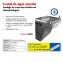 Fuente de agua sencilla de voltaje 110/60 Hz. Brinda un enfriamiento de 15.0 LPH.