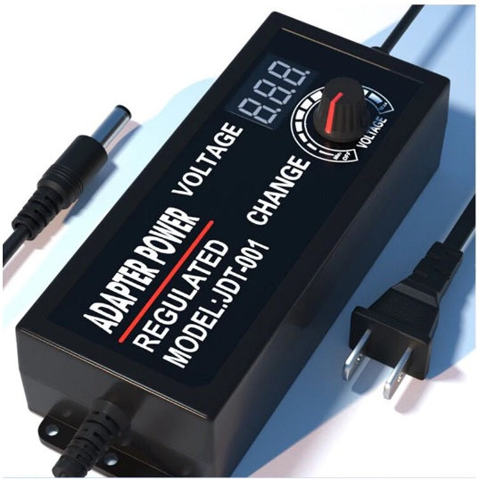 Adaptador de corriente con pantalla y regulador de voltaje, AC/DC  3V a 12V – 5A.