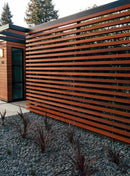 Pergola WPC Tubo Cuadrado 4" Grande Acabado Madera Cedro Exteriores 100x100x2900mm