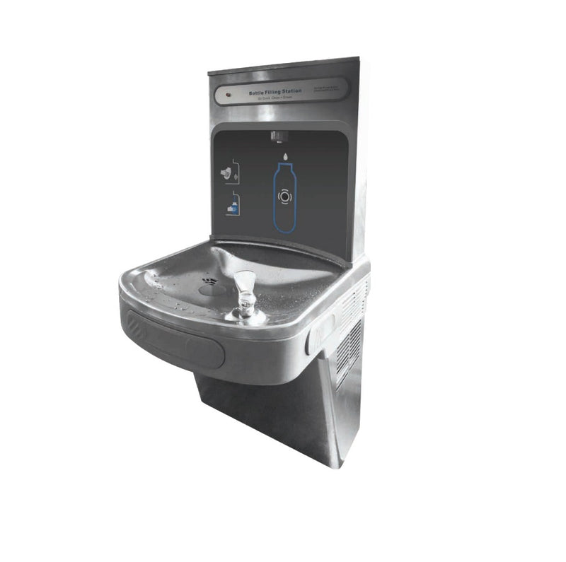 Fuente de agua con sensor de llenado de botella. Elkay.