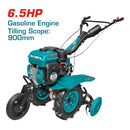 Cultivador motorizado a gasolina 6.5 HP. Motocultor motoazada TOTAL