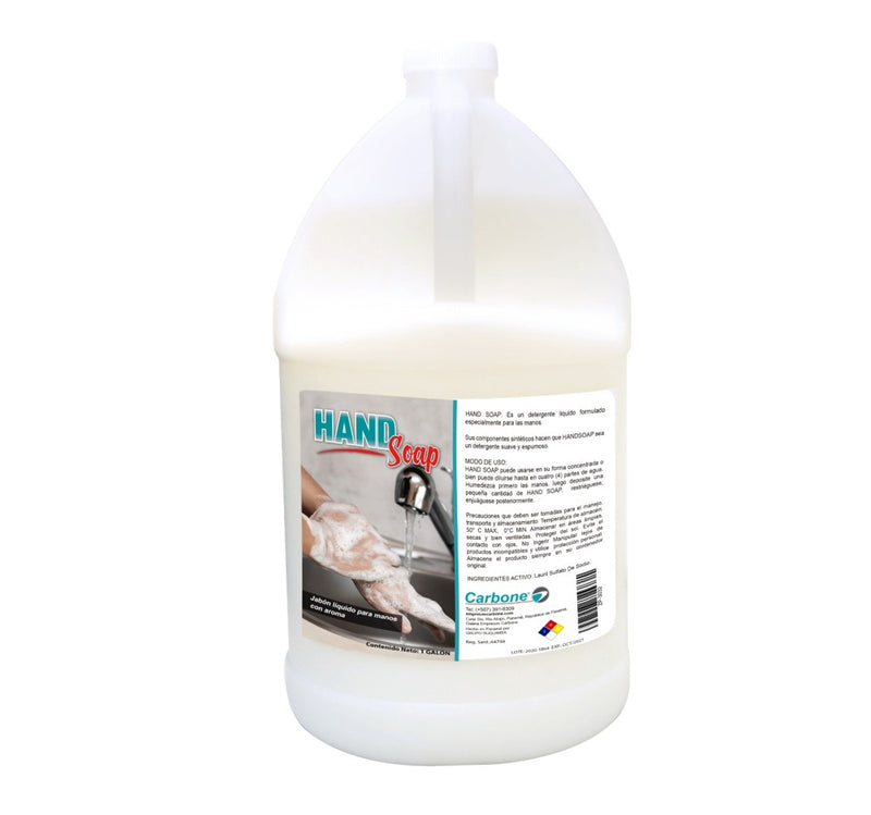 Jabon liquido antibacterial antiseptico Hand Soap 1 galon. Hecho a base Lauril Sulfato de Sodio