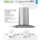Extractor de grasa Galaxy 76. Color Inox.