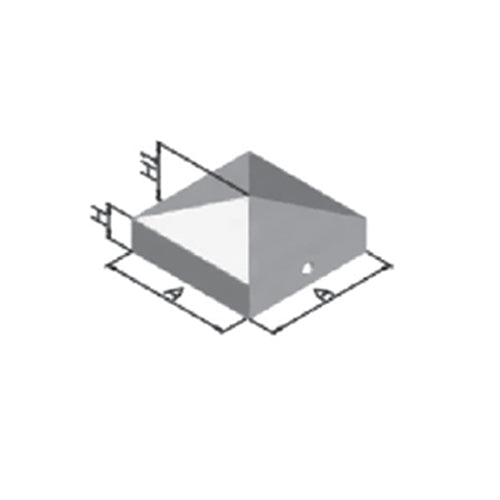 Tapas para tubo cuadrado