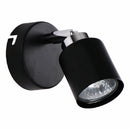 Lámpara de Pared Negra 1XGU10 Elegancia Clásica  Metal de Alta Calidad.