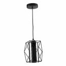 Lámpara Colgante Negra 1XE27 200x1230mm Elegancia Moderna y Versátil.