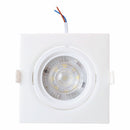 Lámpara Ojo de Buey LED Blanco Cuadrado 3W 6500K, Iluminación puntual en interiores y exteriores.