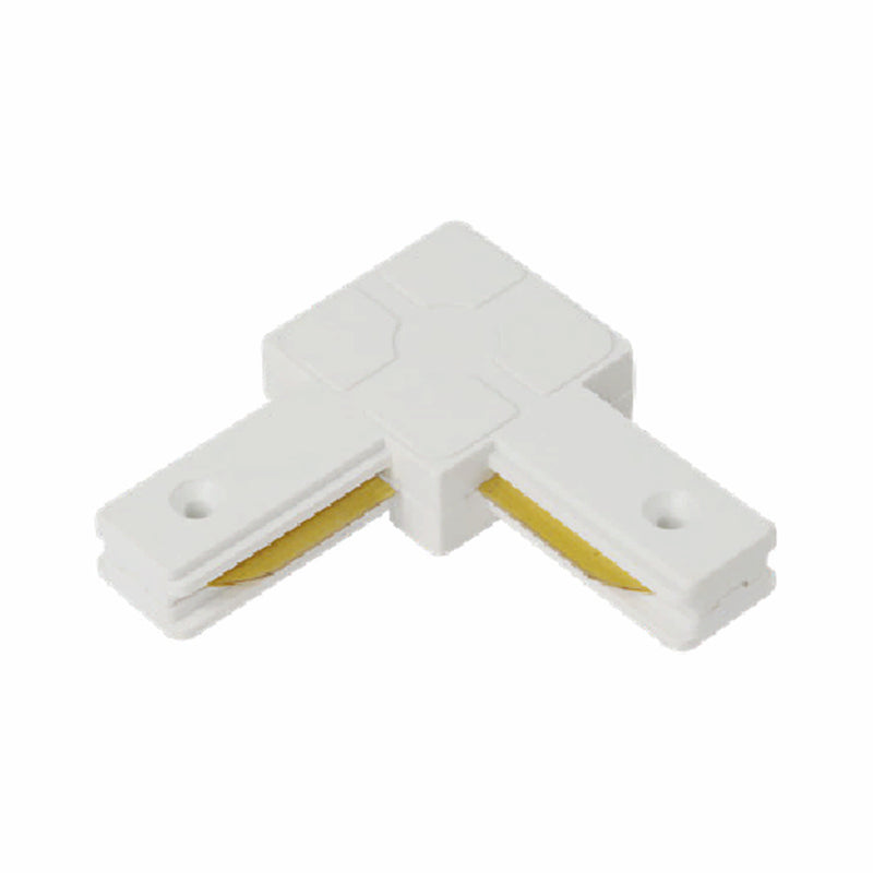 Unión en Forma de 'L' para Riel Blanco Para lamparas LED Iluminación.