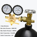 Regulador Medidor de presión de nitrógeno HVAC.