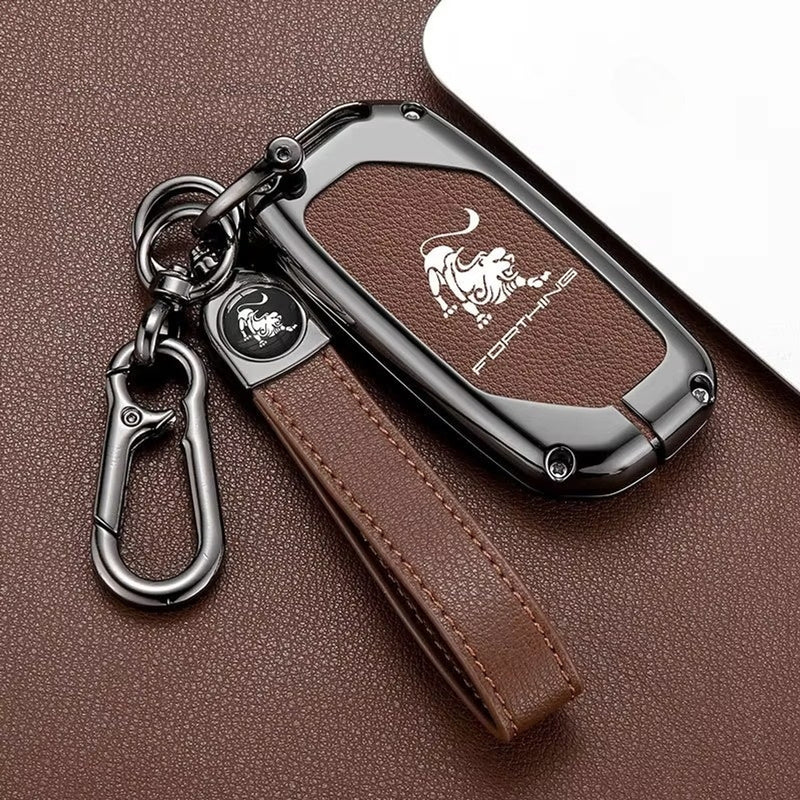 Funda protectora chocolate para llave de Forthing T5 EVO. Cover marrón para control remoto de vehículo.