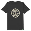 Franela negra con logo Benelli New talla L.