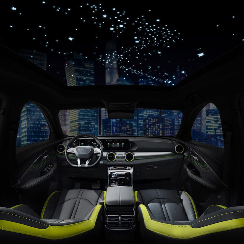 Carro Eléctrico SUV EV Friday 430km Forthing exclusive Color Gris OSCURO/ Interior Negro